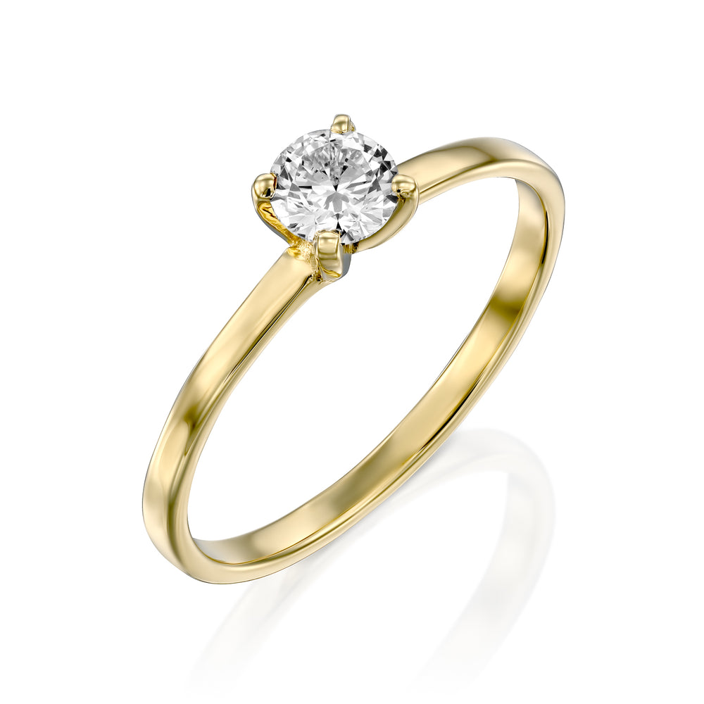 טבעת אירוסין "אנט" זהב צהוב