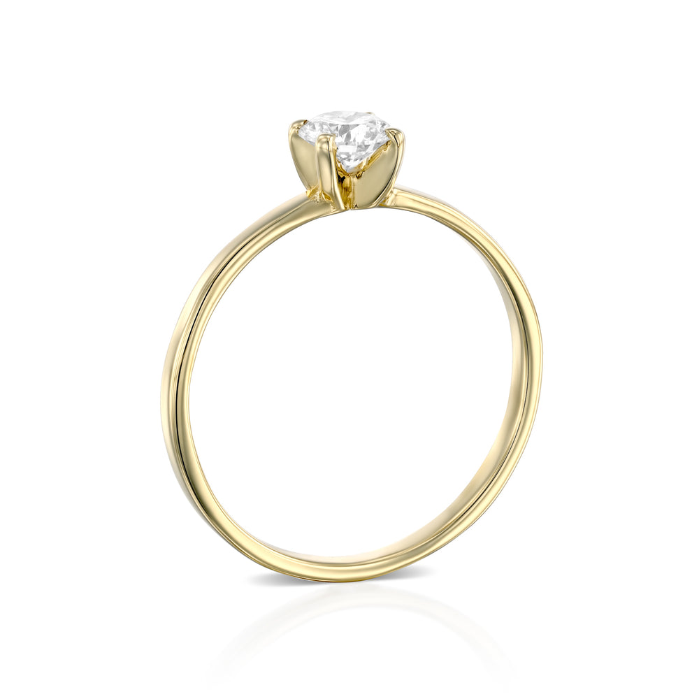 טבעת אירוסין "אנט" זהב צהוב