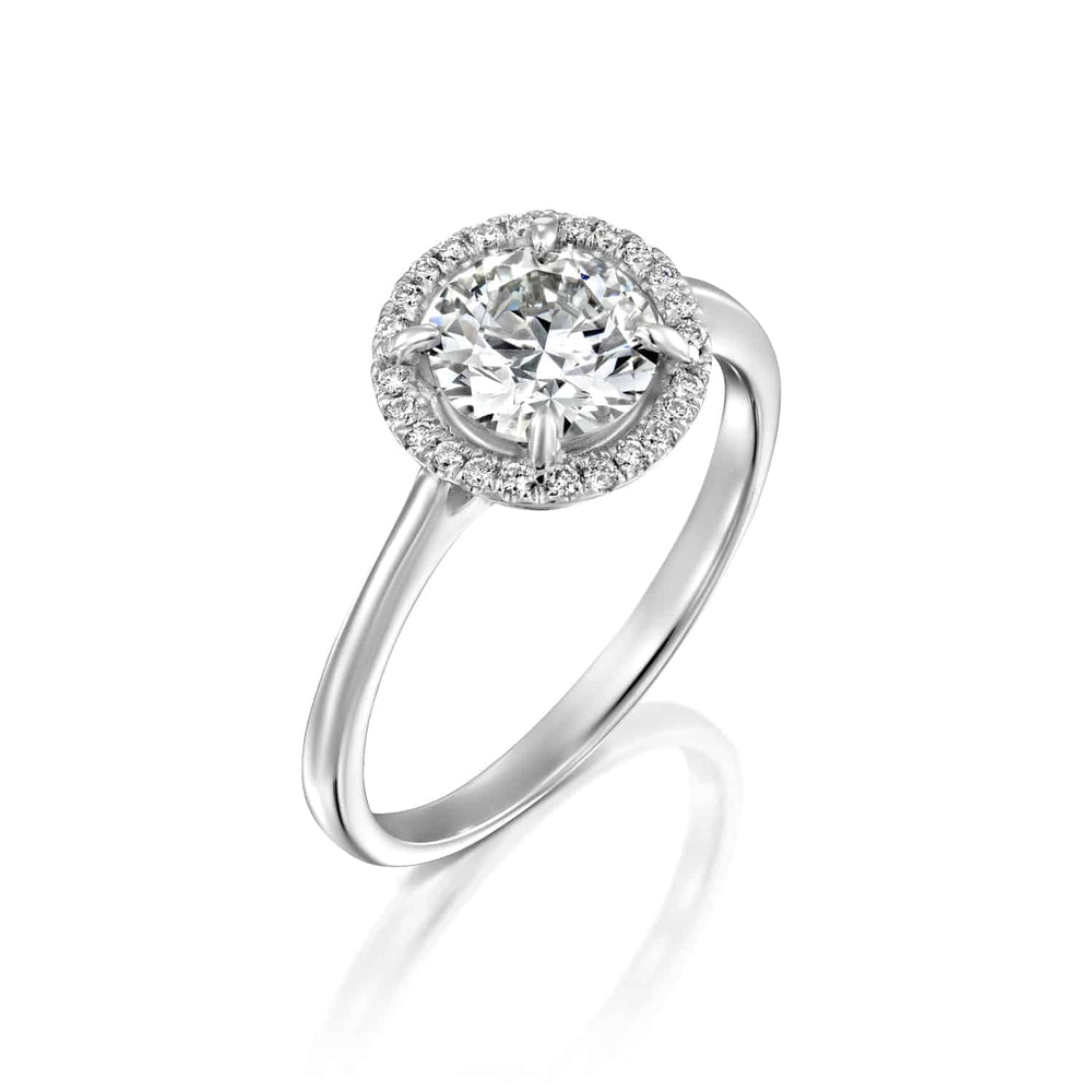 טבעת אירוסין "ליסה" זהב לבן