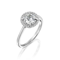 טבעת אירוסין "ליסה" זהב לבן