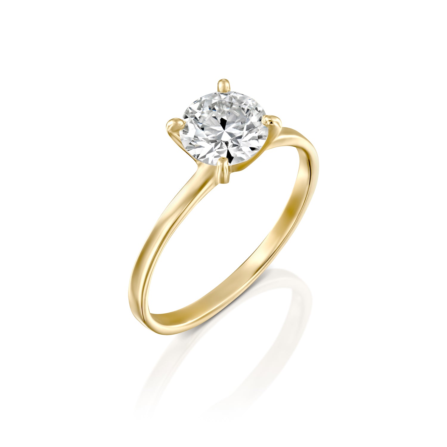 טבעת אירוסין "אנה" זהב צהוב