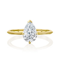 טבעת אירוסין "לורי" זהב צהוב