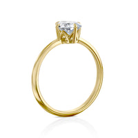 טבעת אירוסין "לורי" זהב צהוב