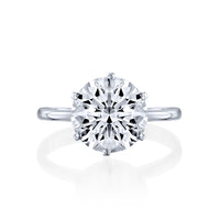 טבעת סוליטר "סשה" בשיבוץ יהלום מעבדה גדול מזהב לבן