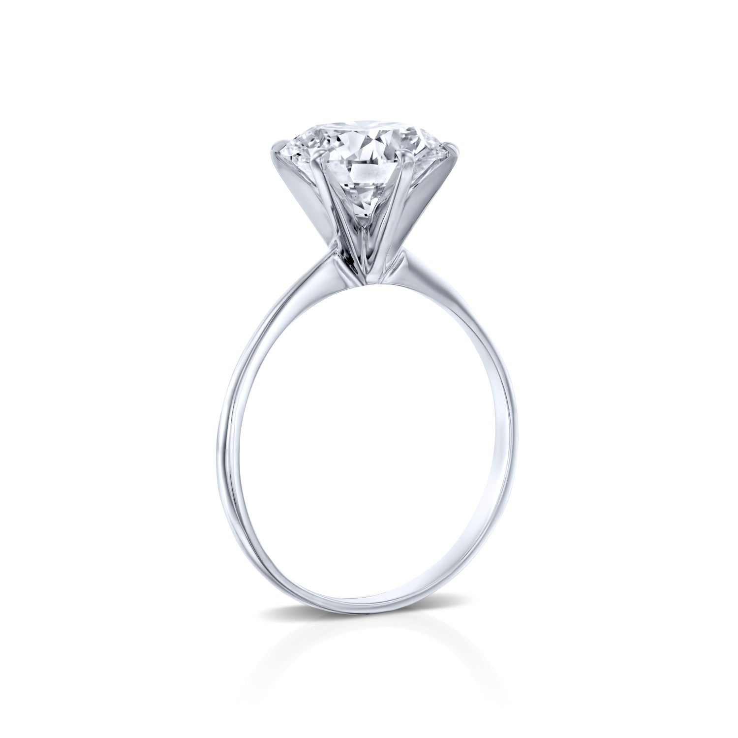 טבעת סוליטר "סשה" בשיבוץ יהלום מעבדה גדול מזהב לבן