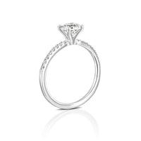 טבעת אירוסין "קרול" זהב לבן