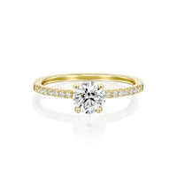 טבעת אירוסין "קרול" זהב צהוב