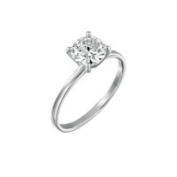 טבעת אירוסין "אנה" סוליטר זהב לבן