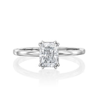 טבעת אירוסין "רדיאנט" זהב לבן