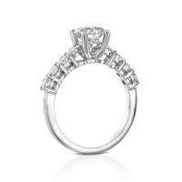 טבעת אירוסין "אן" זהב לבן