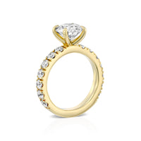 טבעת יהלום מעבדה יוקרתית נינה זהב צהוב