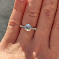 טבעת אירוסין יהלום מעבדה "ליז" זהב צהוב