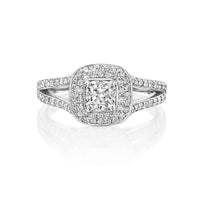 טבעת אירוסין "אלכסיס" זהב לבן