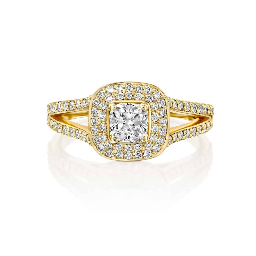 טבעת אירוסין "אלכסיס" זהב צהוב