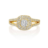 טבעת אירוסין "אלכסיס" זהב צהוב