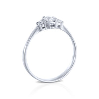 טבעת אירוסין "נואל" זהב לבן