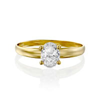 טבעת סוליטר "מליסה" זהב צהוב