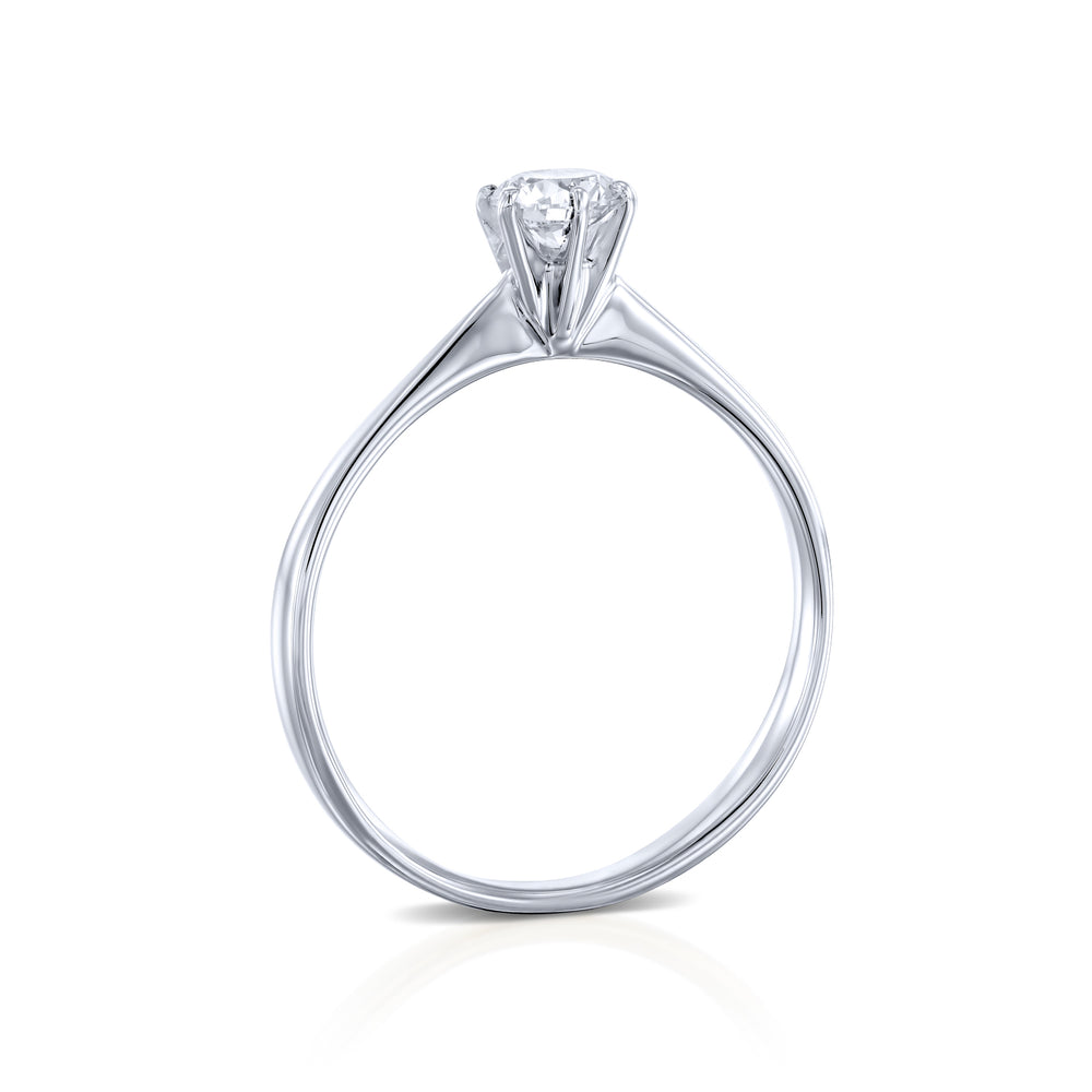 טבעת אירוסין "דונה" זהב לבן