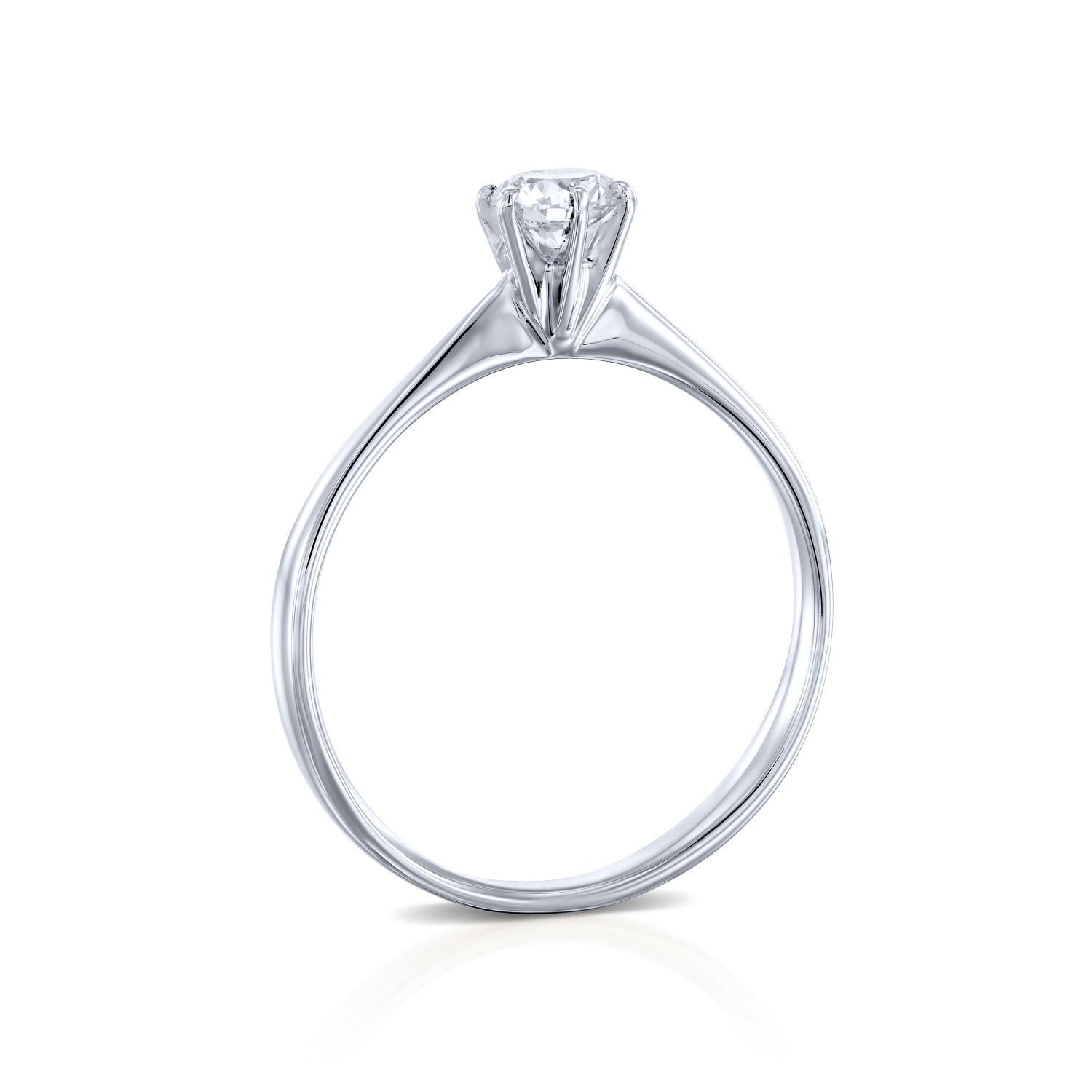 טבעת אירוסין "דונה" זהב לבן