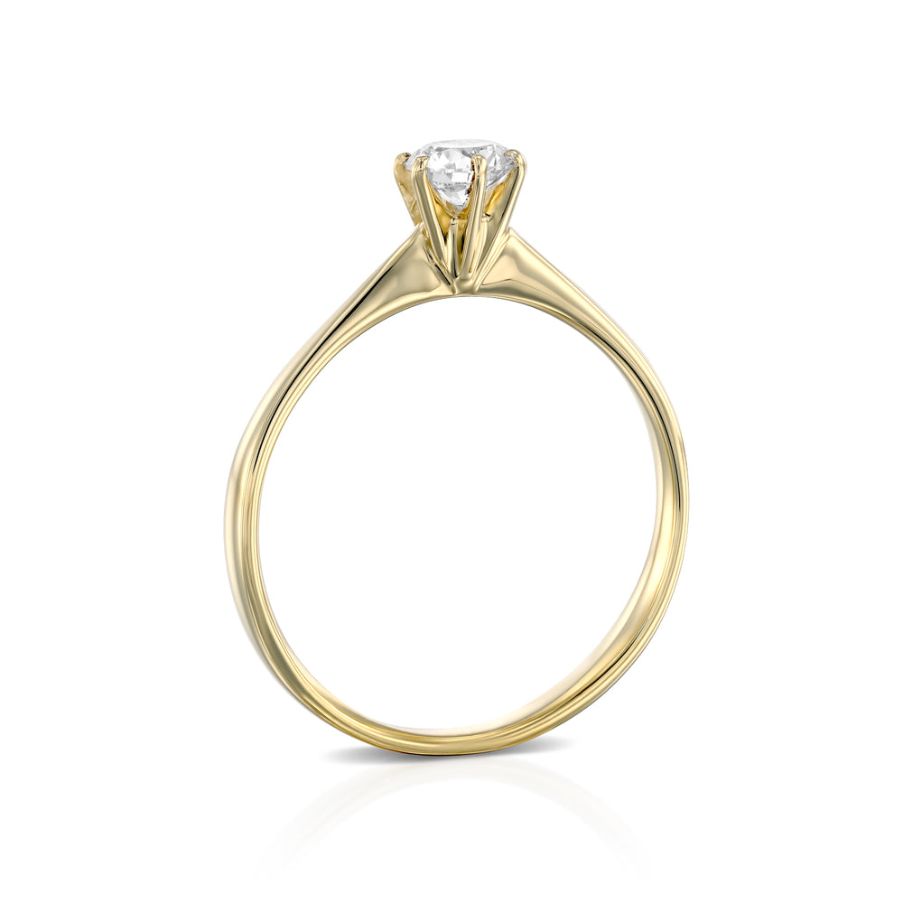 טבעת אירוסין "דונה" זהב צהוב