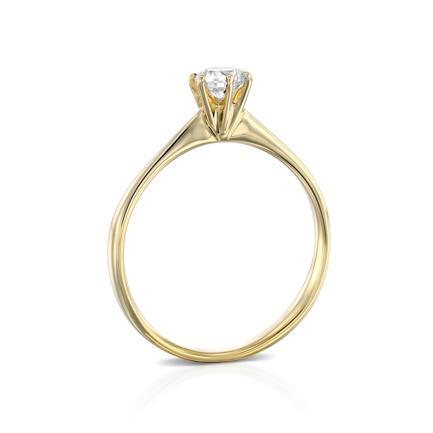 טבעת אירוסין "דונה" זהב צהוב