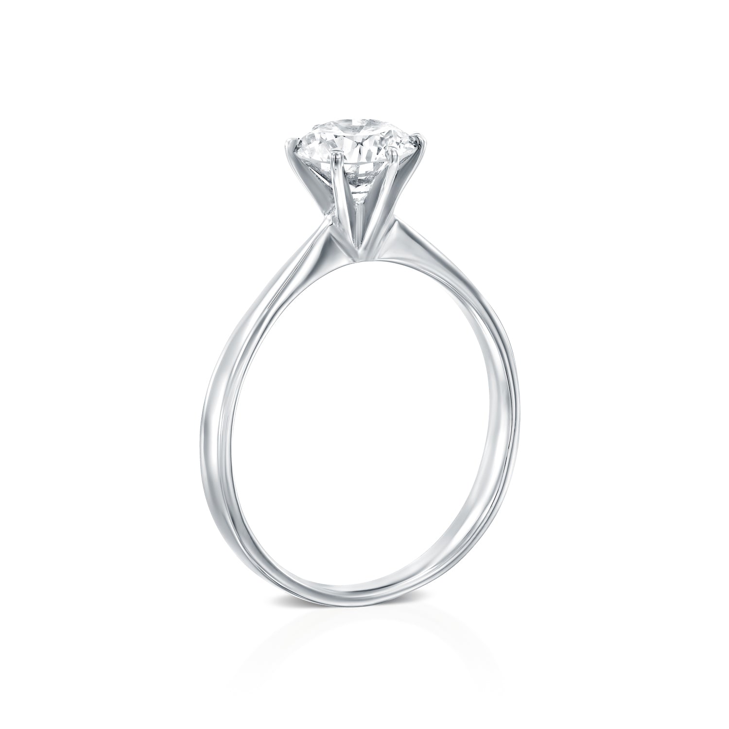 טבעת אירוסין מעבדה "טאי" זהב לבן