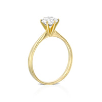 טבעת יהלום מעבדה "טאי" מזהב צהוב