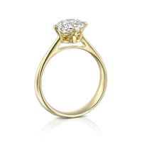 טבעת אירוסין סוליטר "מרי" זהב צהוב