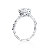 טבעת יהלומים ג'סיקה זהב לבן בשיבוץ cushion