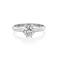 טבעת אירוסין "קלייר" זהב לבן