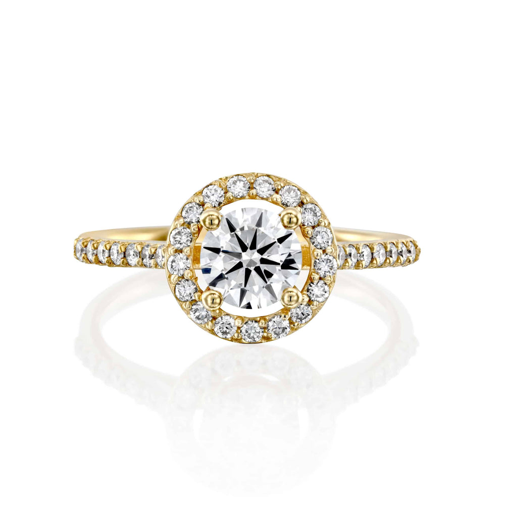 טבעת יהלומים "אריקה" זהב צהוב