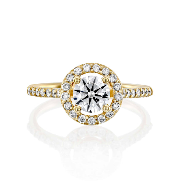 טבעת יהלומים "אריקה" זהב צהוב