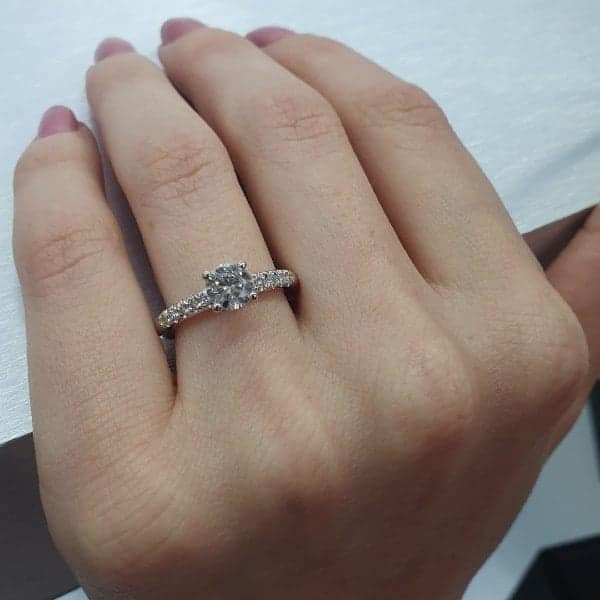 טבעת יהלום "סקיי" זהב צהוב