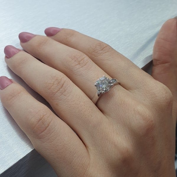 טבעת אירוסין סוליטר "מרי" זהב צהוב