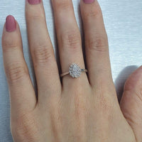 טבעת יהלומים "נטלי" זהב צהוב