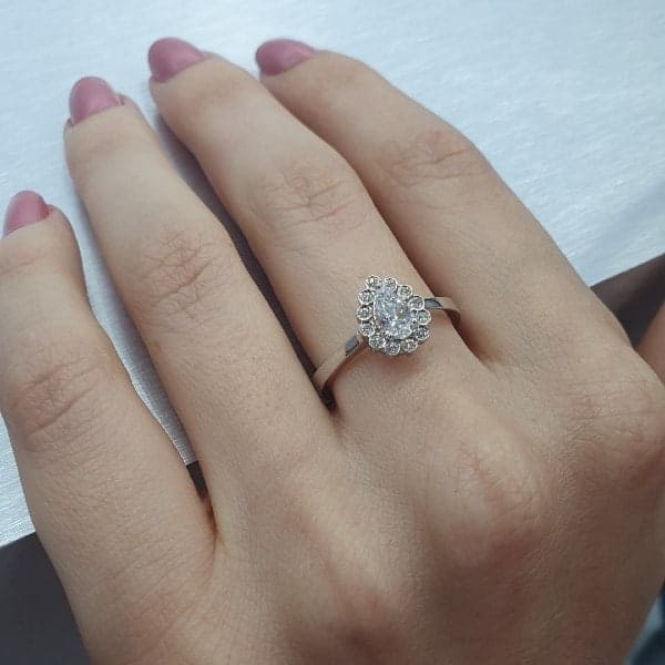 טבעת יהלומים "נטלי" זהב צהוב