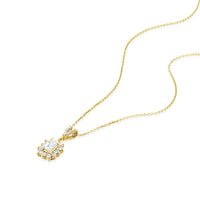 שרשרת יהלום בעיצוב קלאסי מזהב צהוב