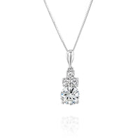 שרשרת כתר יהלומים זהב לבן