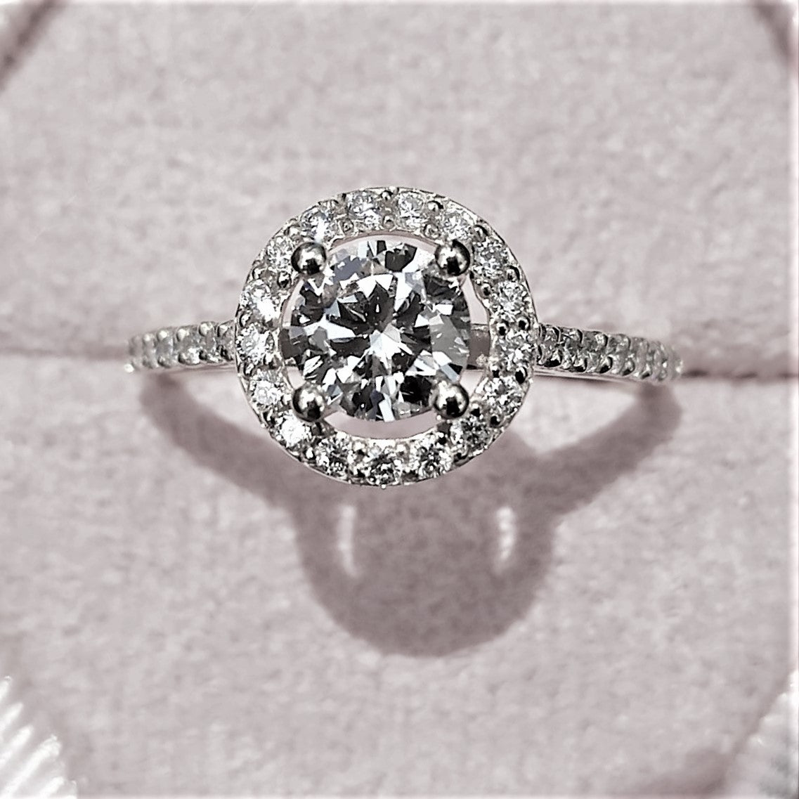 טבעת יהלומים "אריקה" זהב לבן