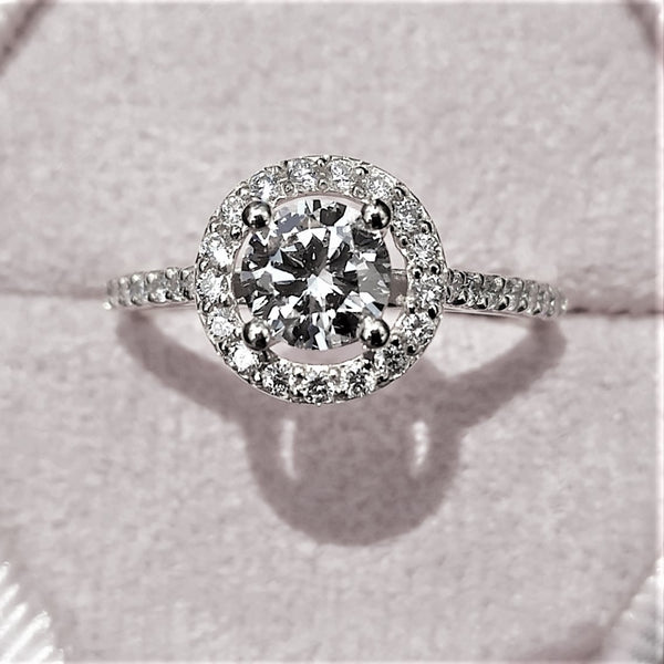 טבעת יהלומים "אריקה" זהב לבן