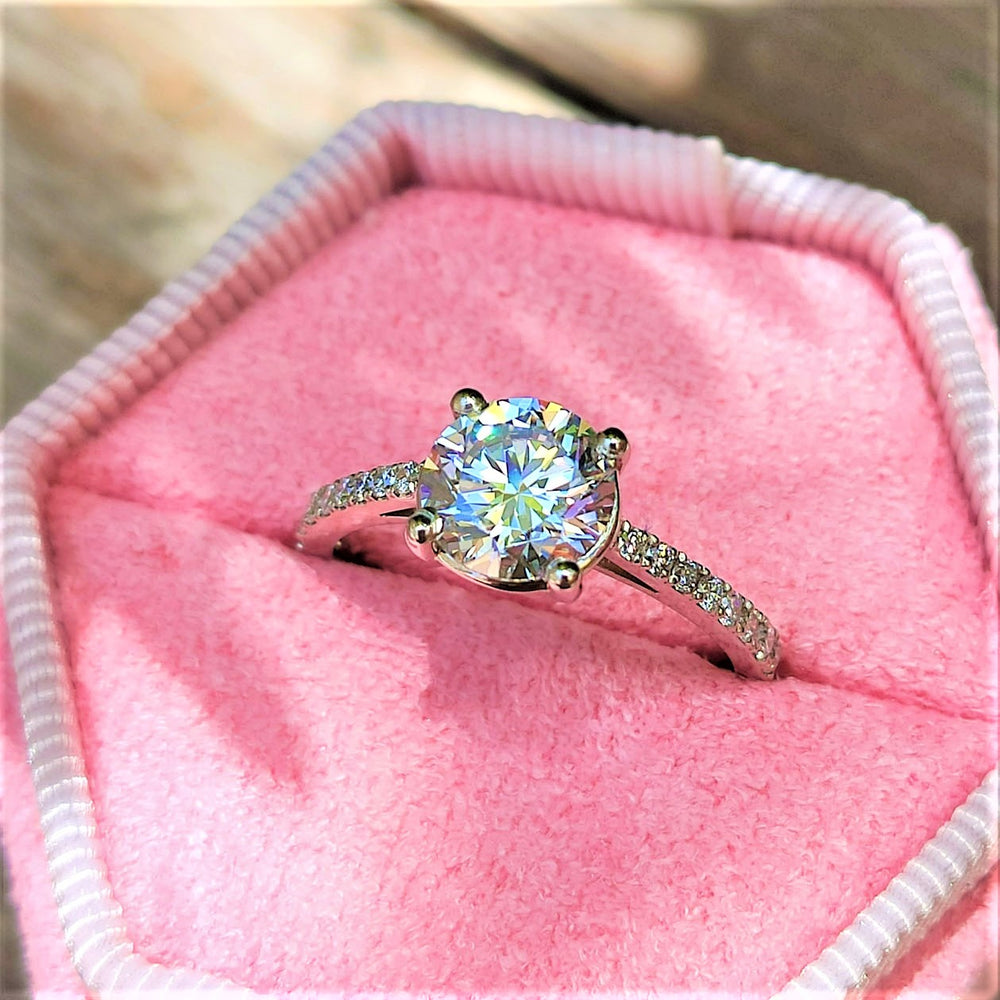 טבעת יהלומים "אלינור" זהב לבן