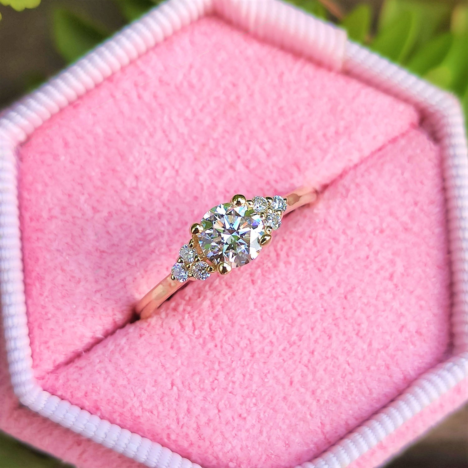 טבעת יהלום "אליסה" זהב צהוב