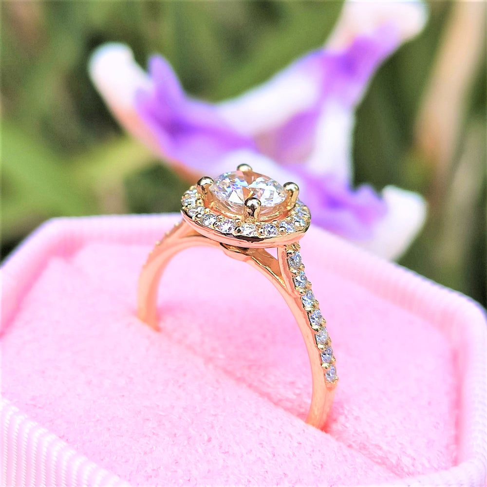 טבעת יהלומים "אריקה" זהב צהוב