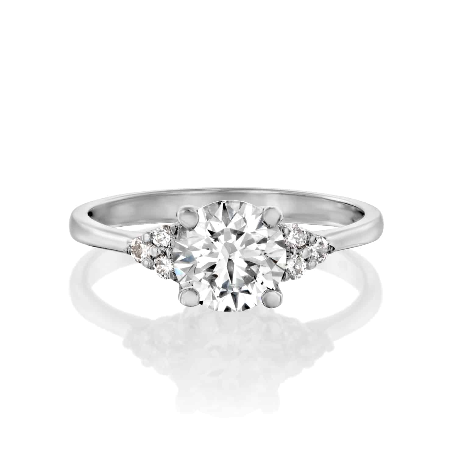 טבעת יהלום "אליסה" זהב לבן