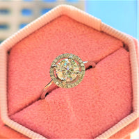 טבעת אירוסין "ליסה" זהב לבן