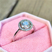 טבעת אירוסין "ליסה" זהב לבן