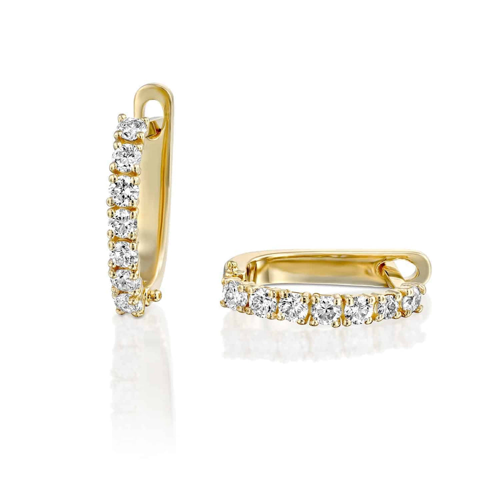 עגילי יהלומי מעבדה נופלים