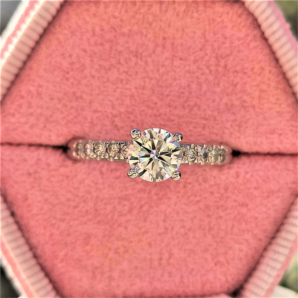 טבעת יהלום "סקיי" זהב לבן