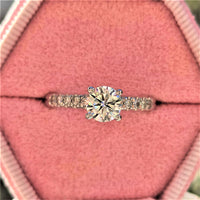 טבעת יהלום "סקיי" זהב לבן