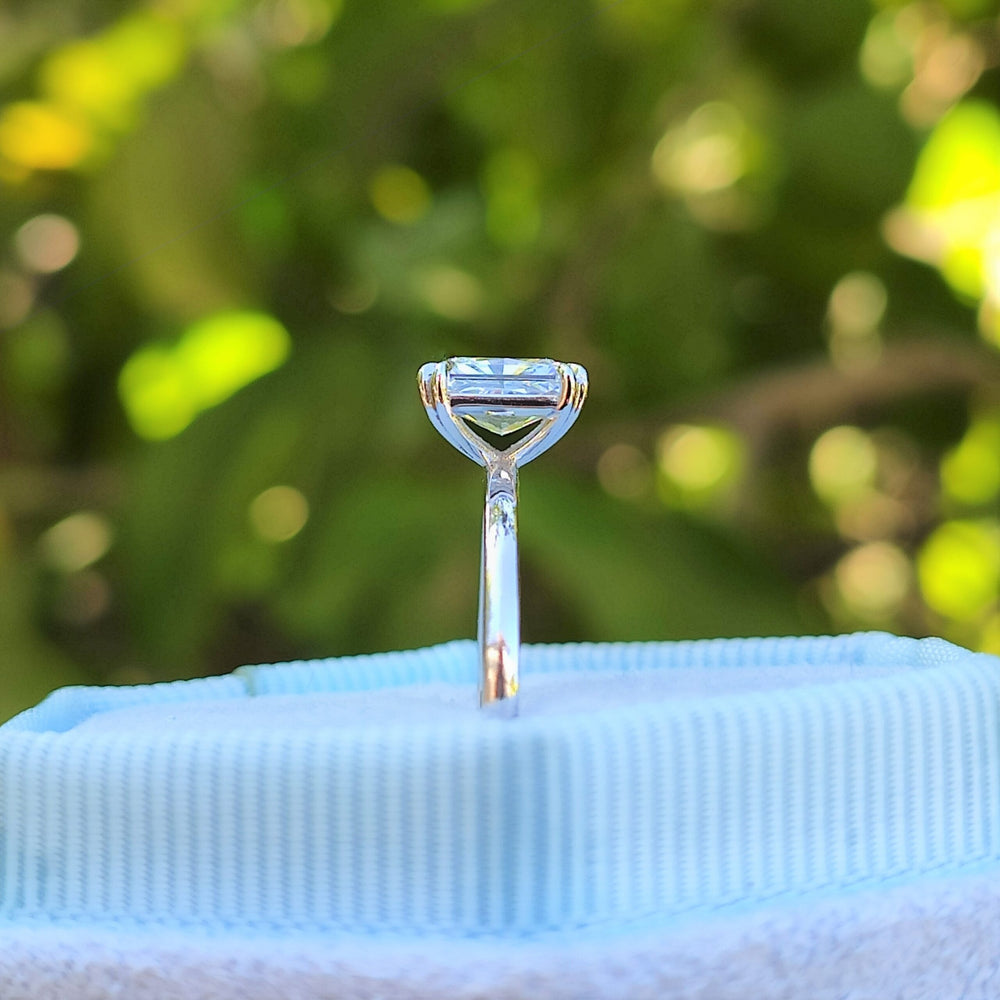 טבעת אירוסין "רדיאנט" זהב לבן